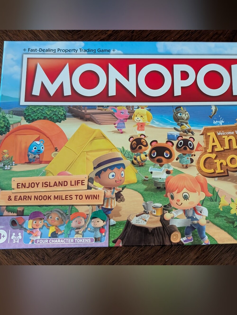 Hasbro Monopoly Animal Crossing Edition - Red, Yellow, Blue, Green